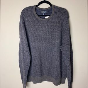 NWOT Wallin & Bros Men’s Long Sleeve Crew Knit Pullover Sweater, Navy Size XL